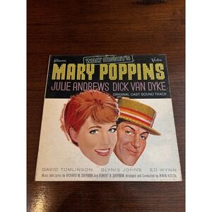 Walt Disney Mary Poppins Original Cast Soundtrack Vinyl LP Mono BV-4026 Vista